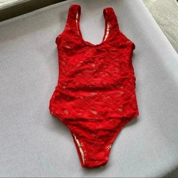 New Free People x Nightcap Wisteria Lace Swim One Piece Swimsuit XS - Picture 10 of 10